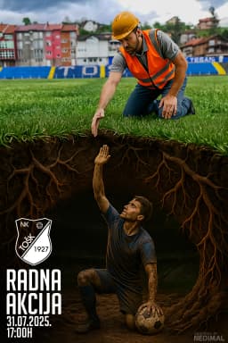 Graficki dizajn, Radna akcija, NK TOŠK – Profesionalna grafika i štampa NEDIMAL Tešanj