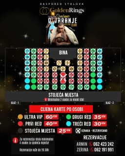 Graficki dizajn, Raspored i shema stolova, Amar Gile - Golden Rings – Profesionalna grafika i štampa NEDIMAL Tešanj