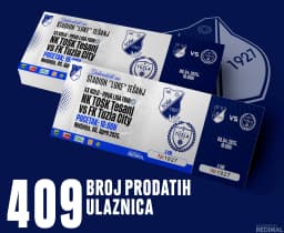 Graficki dizajn, Ulaznice - Karte, Broj prodatih ulaznica - NK TOŠK – Profesionalna grafika i štampa NEDIMAL Tešanj