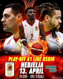 Graficki dizajn, Poster, Basketball Design, Next Match design, - KK Gradina Tesanj – Profesionalna grafika i štampa NEDIMAL Tešanj