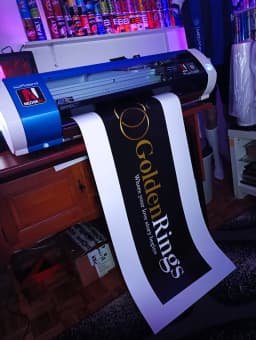 Naljepnica - velika - Golden Rings – Profesionalna grafika i štampa NEDIMAL Tešanj