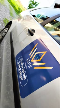 Najljepnice za auto - Elux Elektro – Profesionalna grafika i štampa NEDIMAL Tešanj